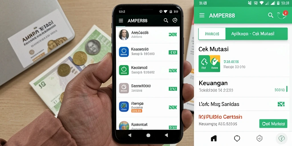 Antarmuka pengguna AMPER88 menampilkan riwayat mutasi secara jelas.