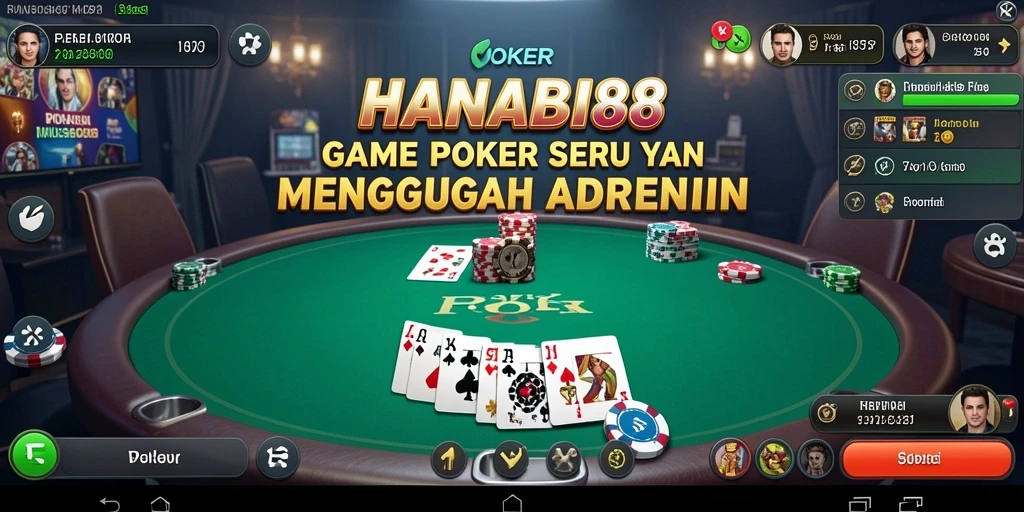 Antarmuka Poker yang menarik dan interaktif dalam HANABI88.