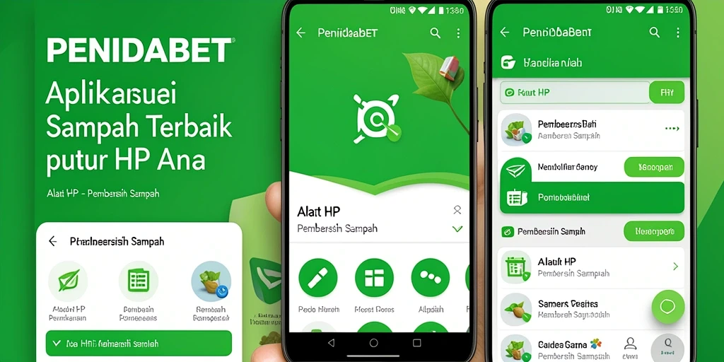 Antarmuka pengguna PENIDABET yang memperlihatkan fungsi pembersih sampah.